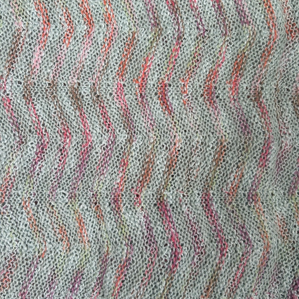 Multicolor Knit Women’s Hoodie Sweater - Picture 3 of 3